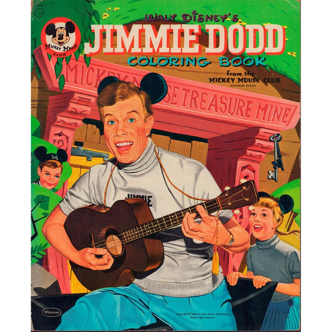 WDP Mickey Mouse Club Jimmy Dodd Coloring Book 1956 (1 of 2)