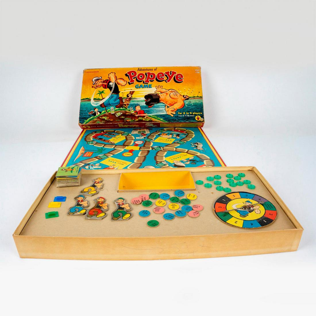The Adventures of Popeye Boardgame Box and Pieces (1 of 4)