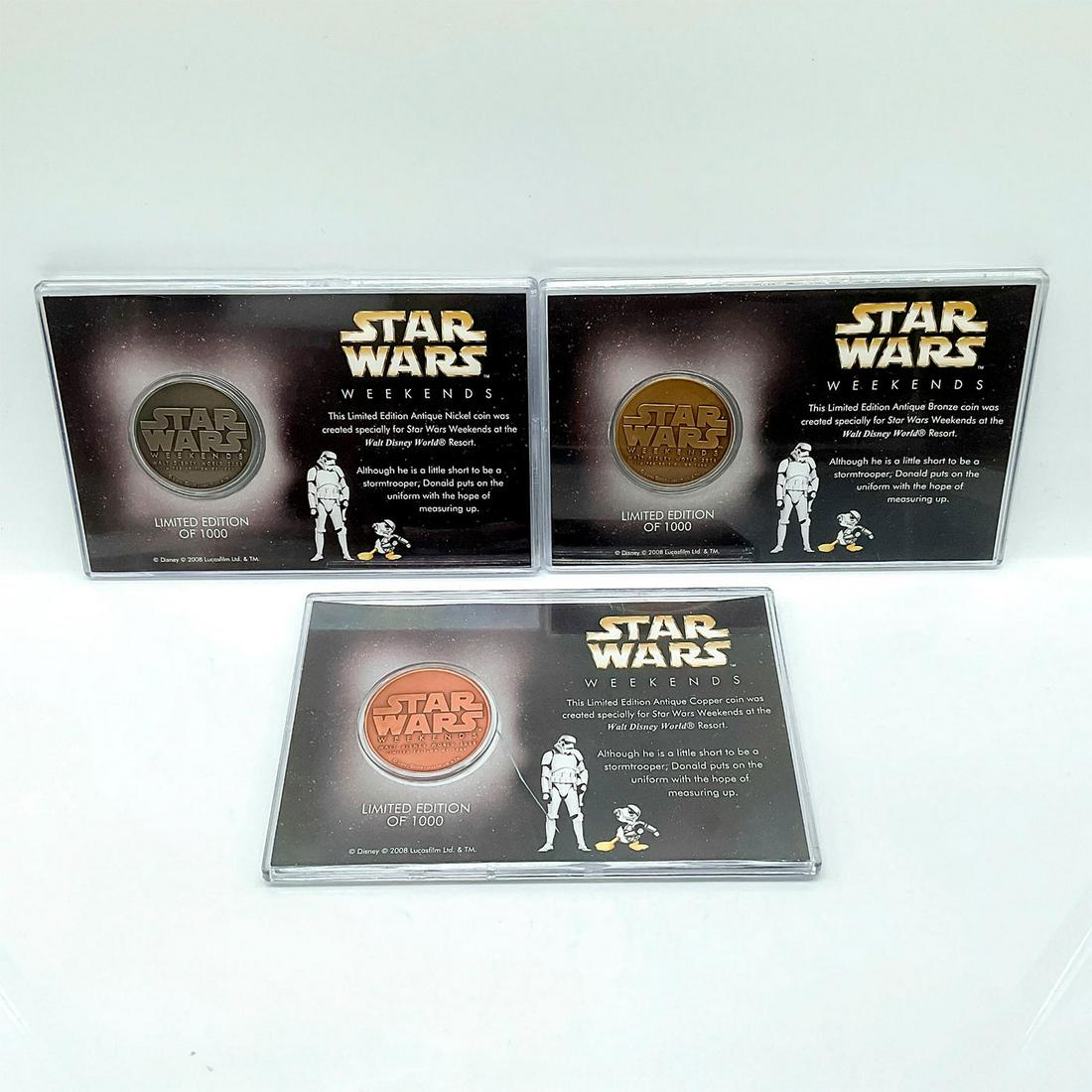 3pc Star Wars Weekend Coins Walt Disney World Resort (1 of 3)