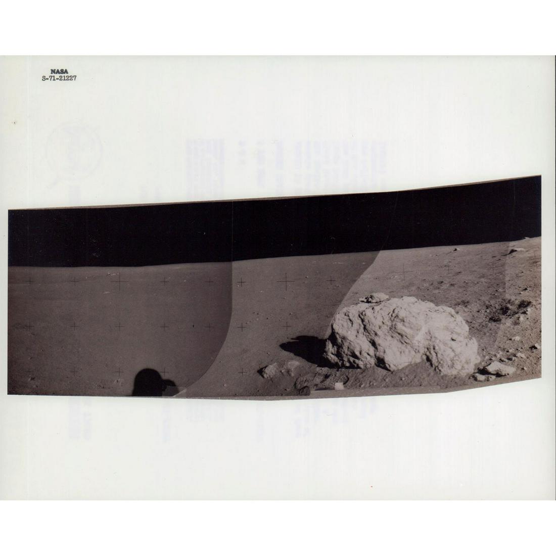 NASA Apollo 14 Photo of Moon Surface, EVA 360-Panorama 1of 4 (1 of 2)