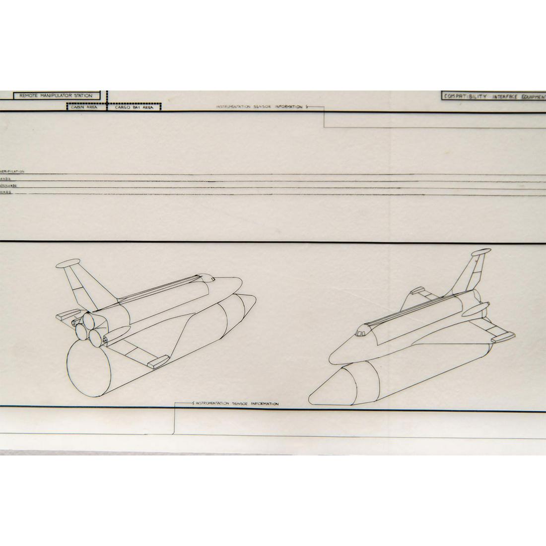NASA Space Shuttle Orbiter Plans Drafted by Grumman Aerospace: Cockpit Diagram (1 of 14)