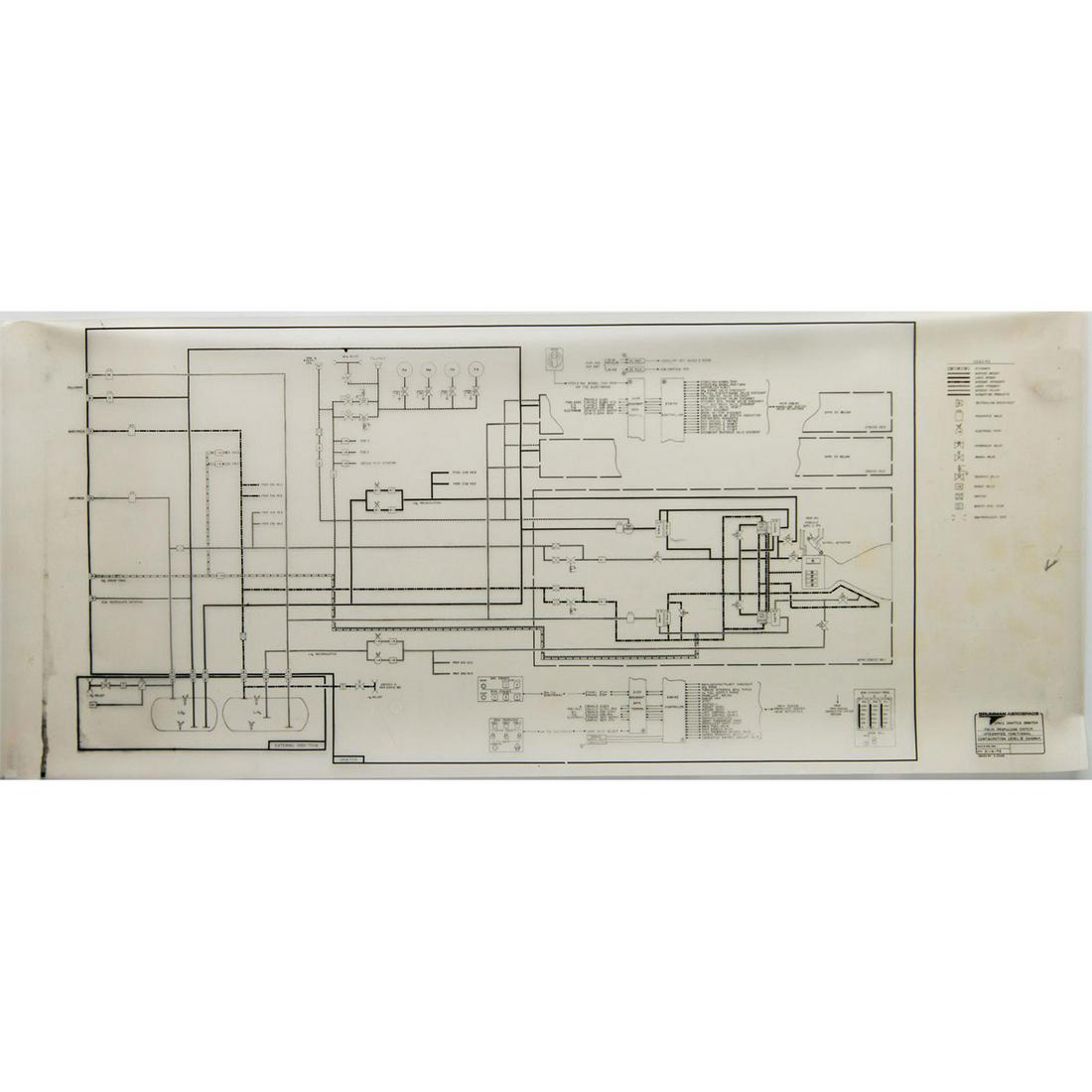 NASA Space Shuttle Orbiter Plans Drafted by Grumman Aerospace: Main Propulsion System (1 of 8)