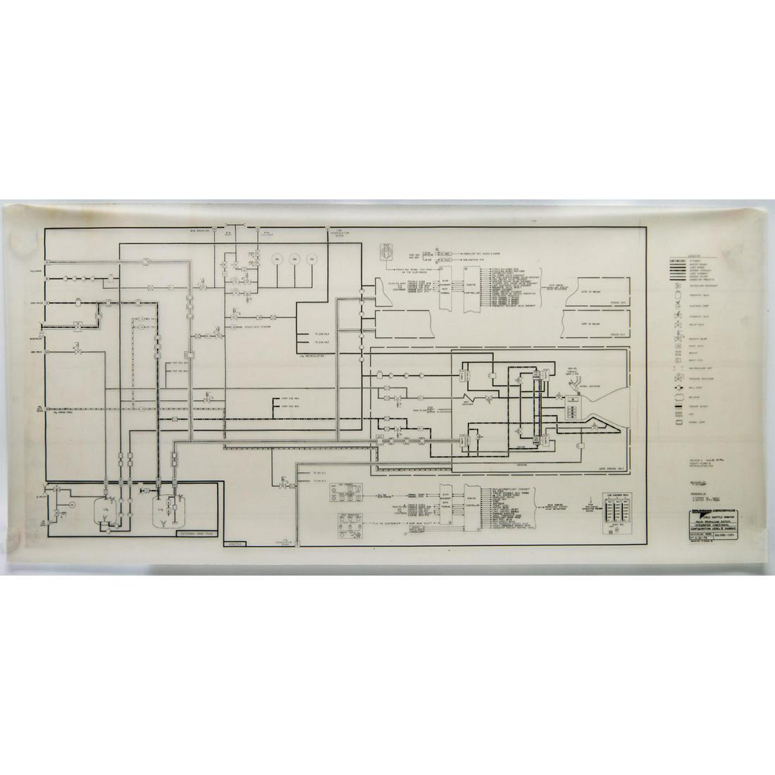 NASA Space Shuttle Orbiter Plans Drafted by Grumman Aerospace: Main Propulsion Revision (1 of 9)