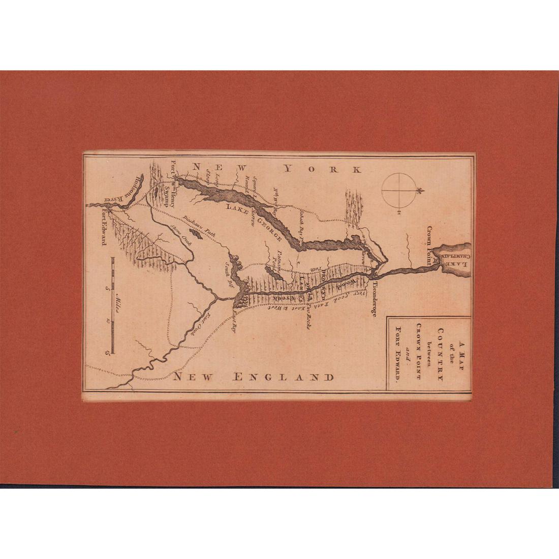 Map of the Country between Crown Point and Fort Edward (1 of 1)