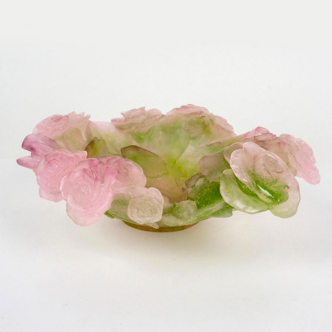 Daum Crystal Bowl, Rose Passion (1 of 7)