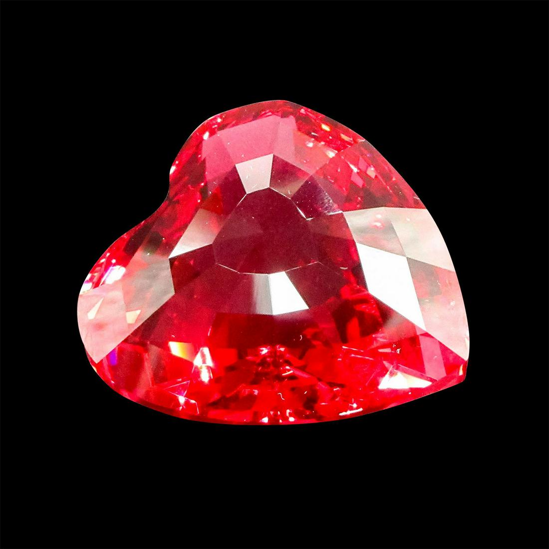 Red Heart Paperweight - Swarovski Crystal Paperweight (1 of 3)