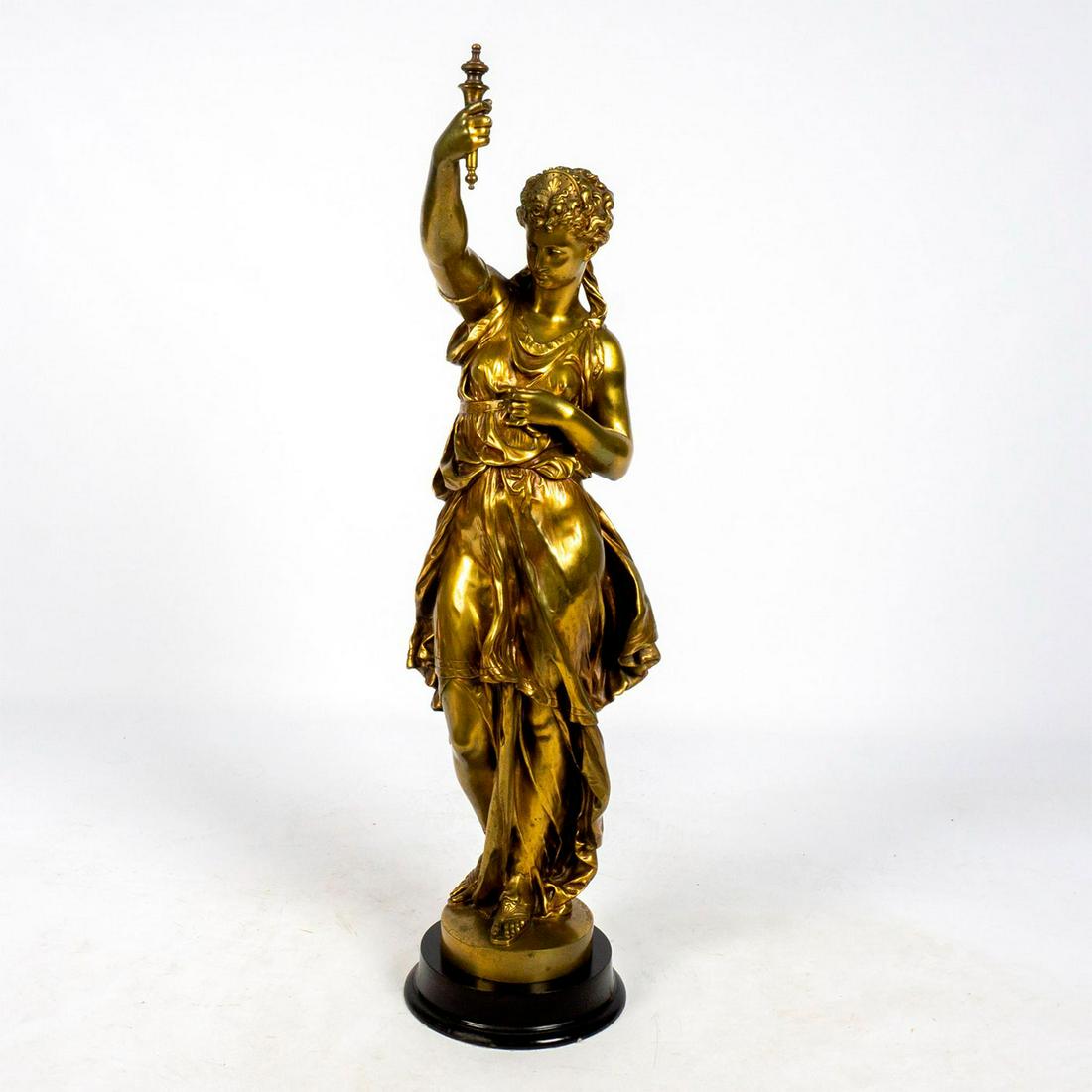 After Mathurin Moreau (French, 1822-1912) Gilded Bronze Sculpture (1 of 4)