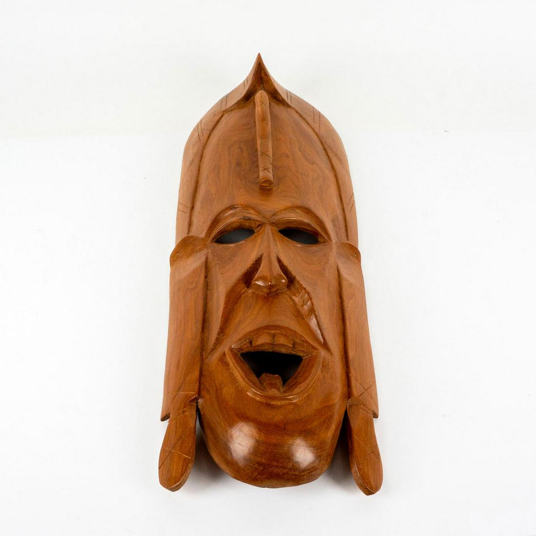 Vintage Wooden Carved African Wall Mask (1 of 3)