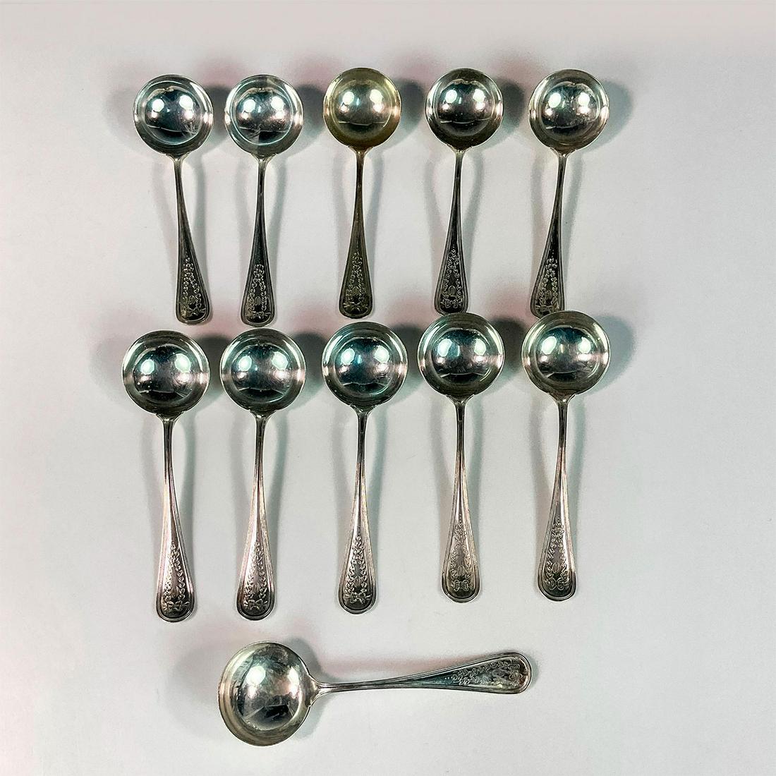 11pc Sterling Silver Cream Soup Spoons (1 of 4)
