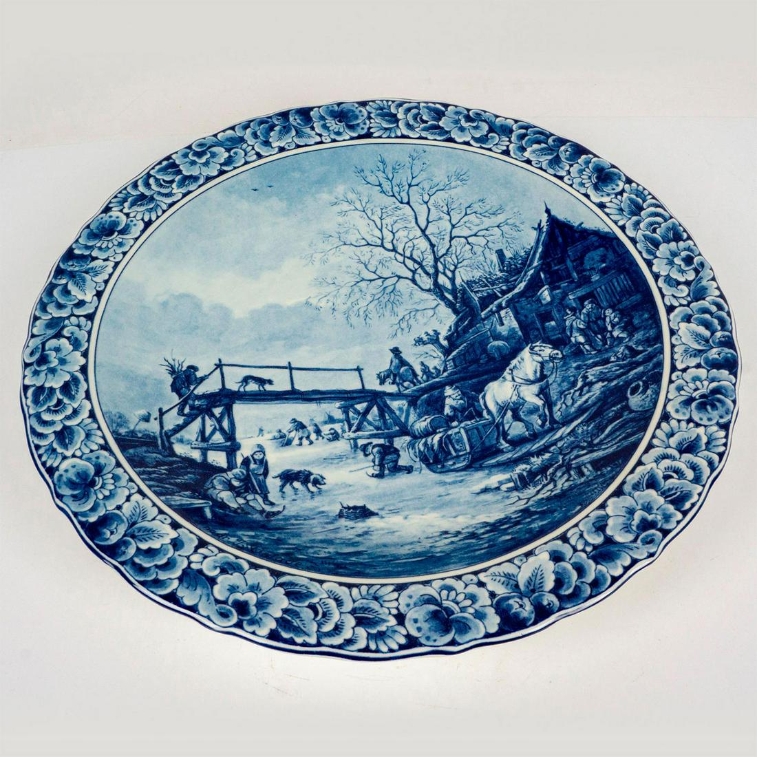 Delft Porcelain Blauw Decorative Plate (1 of 2)
