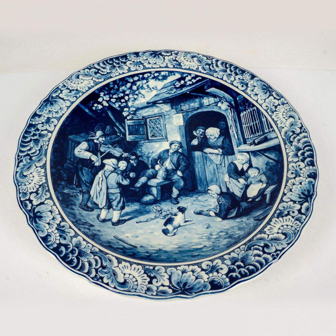 Delft Porcelain Blauw Decorative Wall Plate (1 of 3)