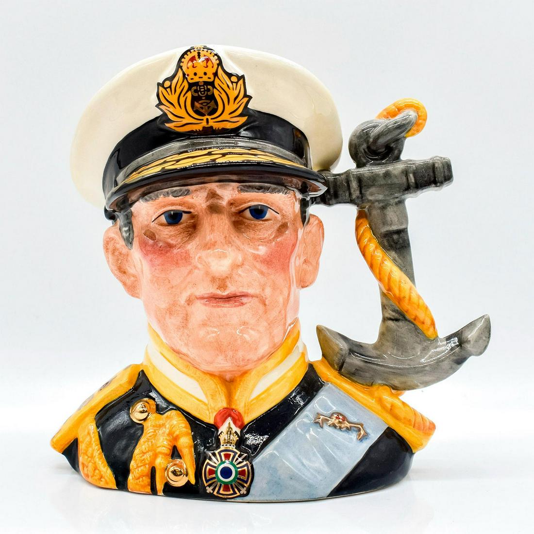 Earl Mountbatten D6944 - Large - Royal Doulton Character Jug (1 of 3)