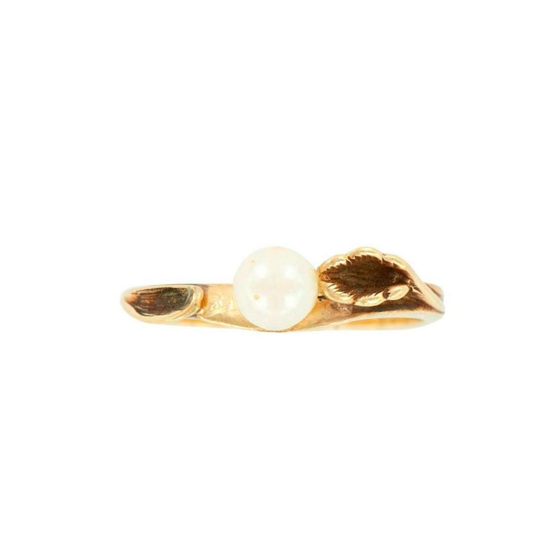 Vintage 14K Gold Pearl Ring (1 of 4)
