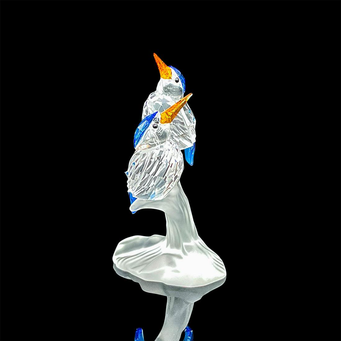 Swarovski Crystal Figurine, Malachite Kingfishers (1 of 4)