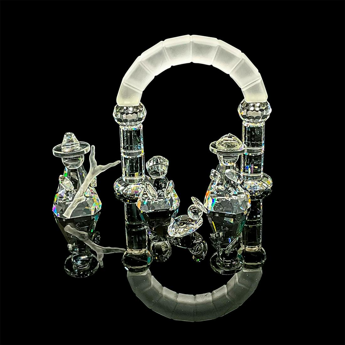 5pc Swarovski Silver Crystal Figurines, Nativity Scene (1 of 5)