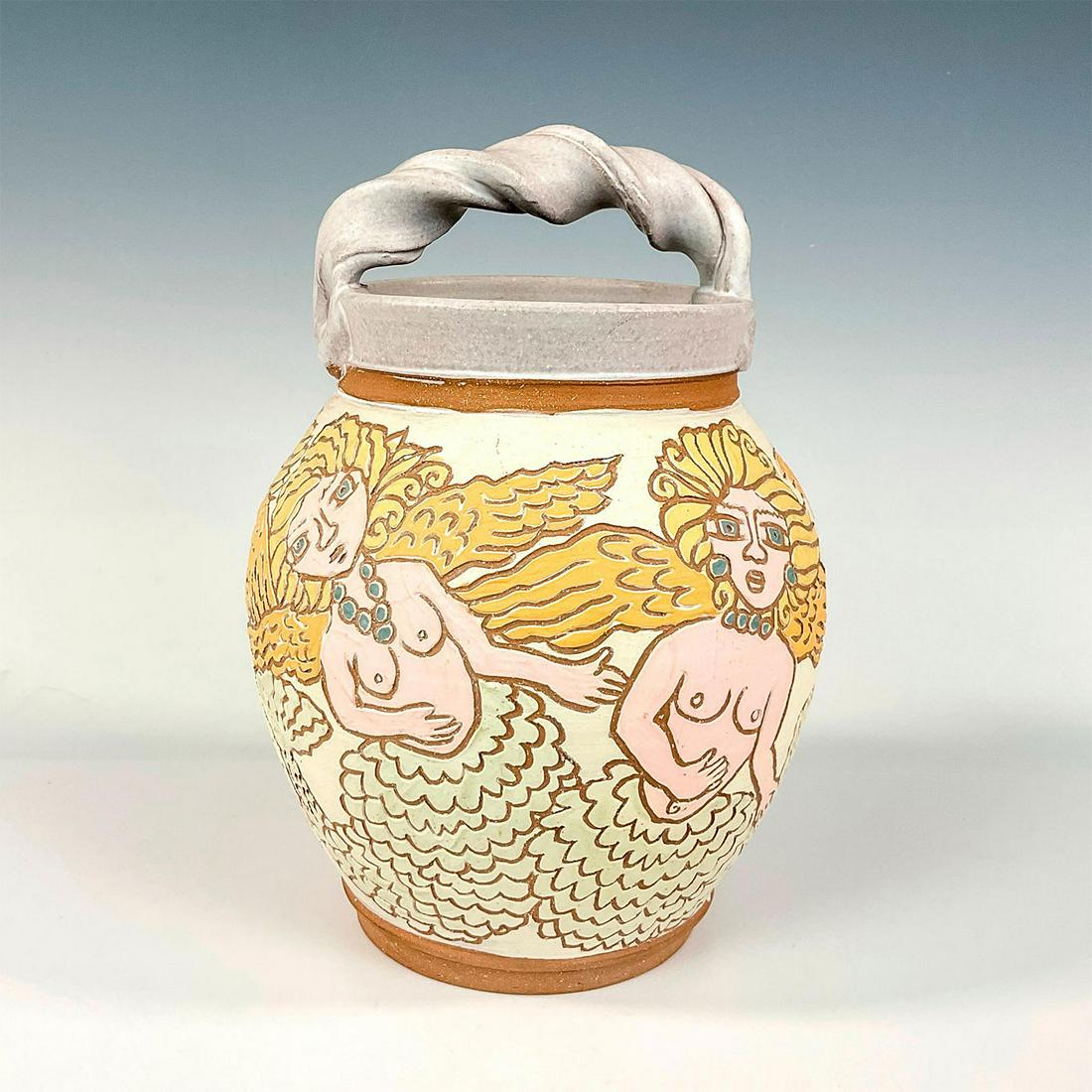 Karen Labarga Pottery Mermaid Vase (1 of 4)