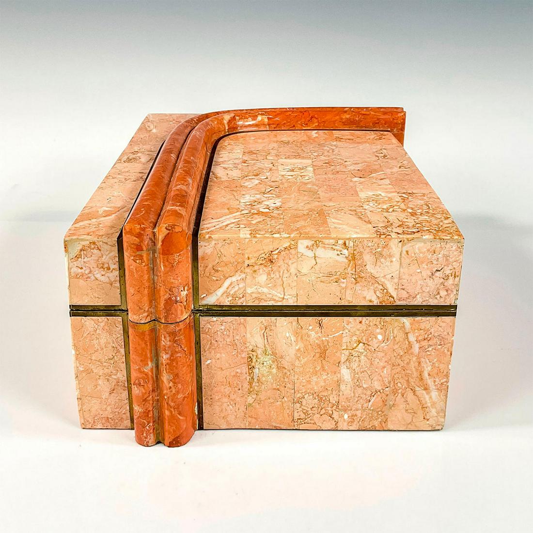 Karl Springer (German, 1931-1991) Stone & Brass Large Box (1 of 5)