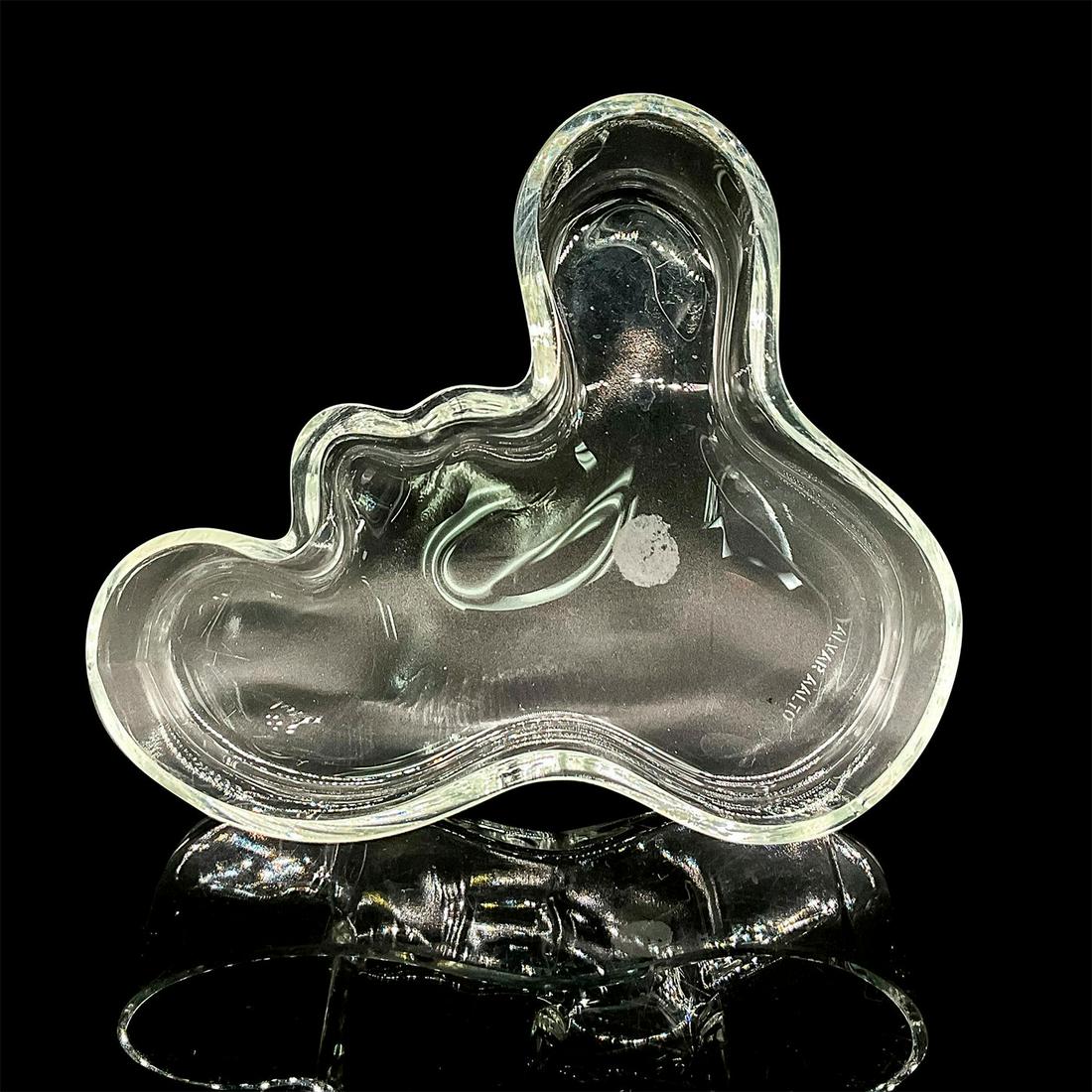 Alvar Aalto (1898-1976) Clear Glass Dish (1 of 2)