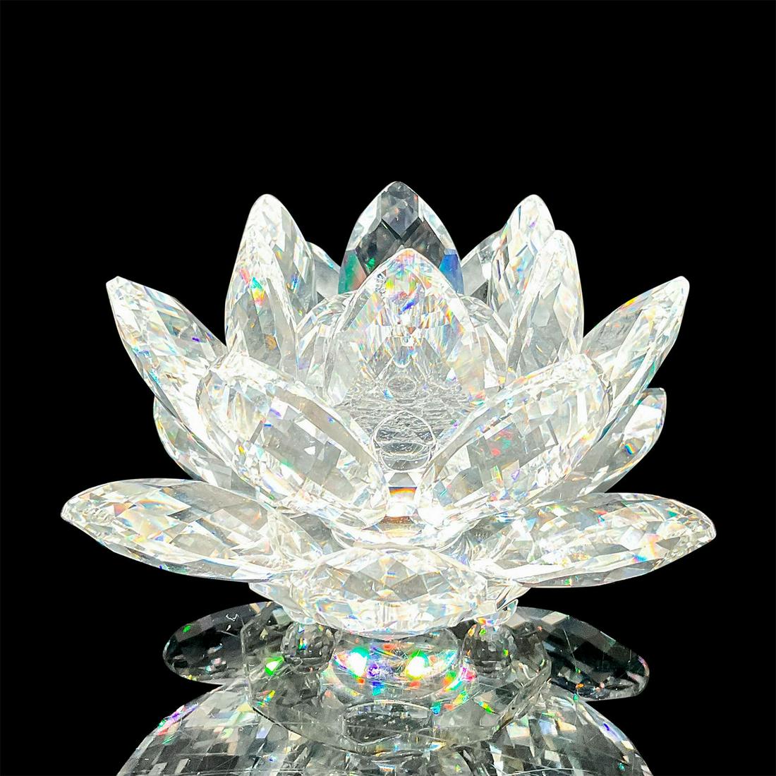 Swarovski Silver Crystal Candleholder, Waterlily (1 of 4)