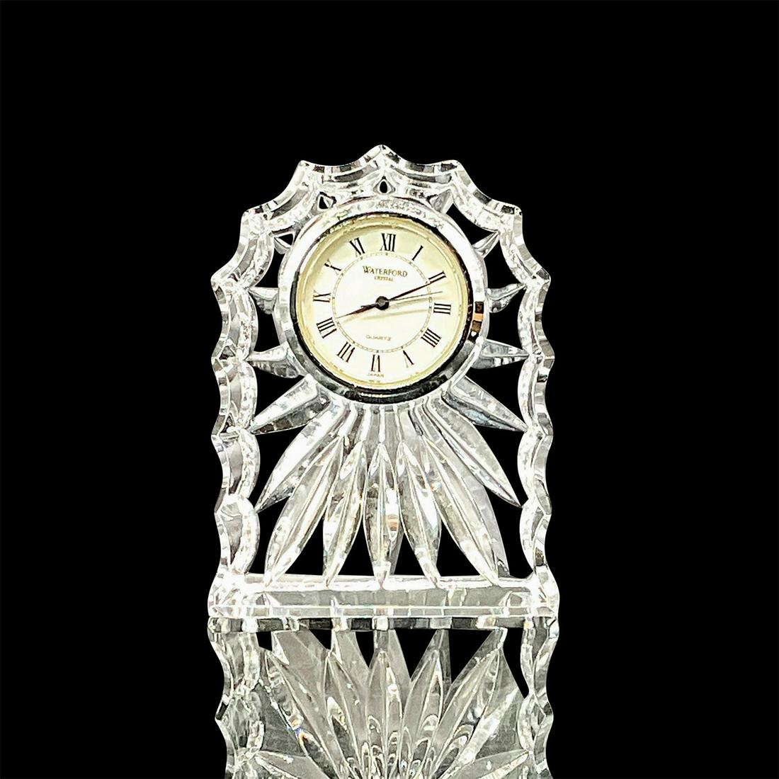 Waterford Crystal Small Desk Clock, Fluted Dome Shape (1 of 5)