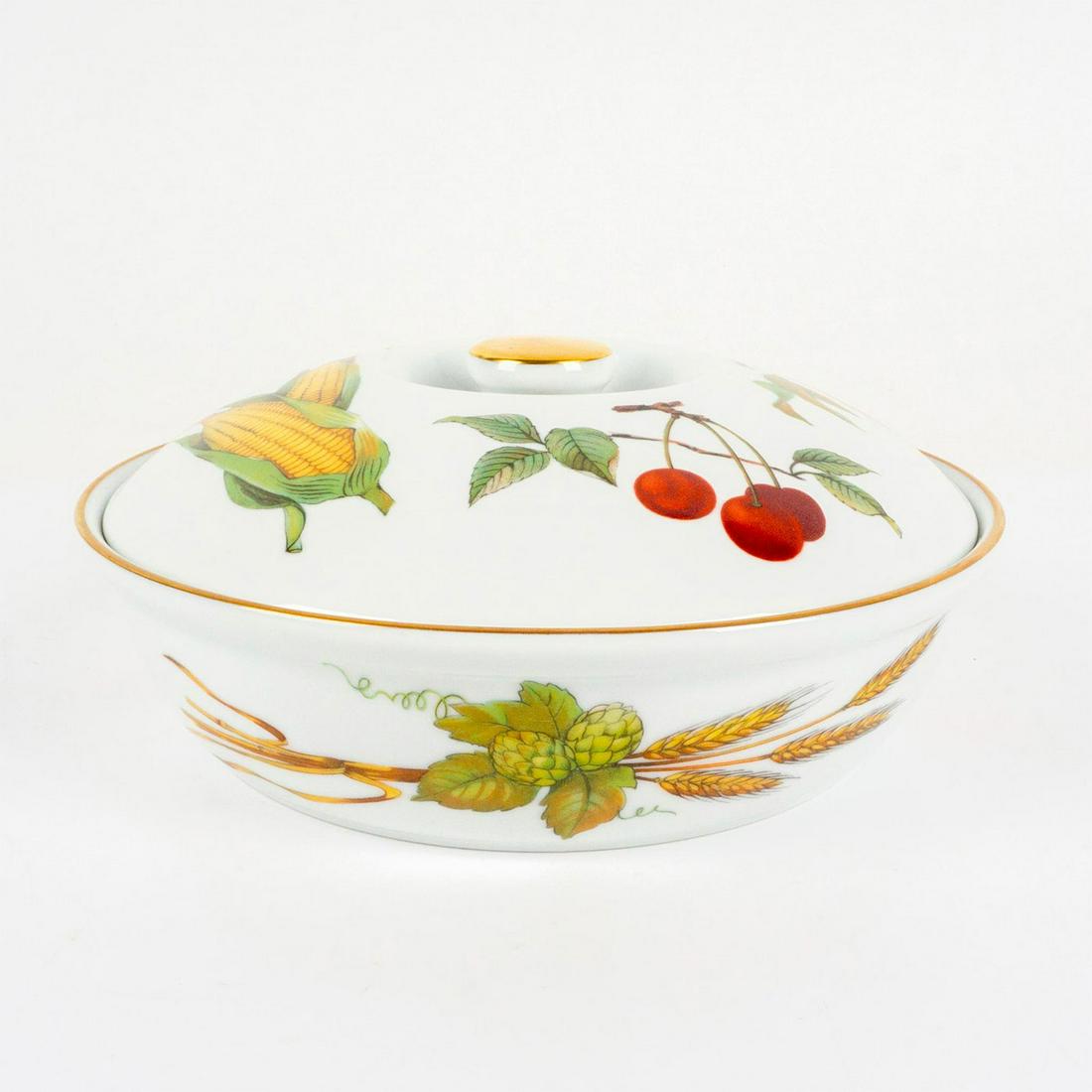 Royal Worcester Evesham Pattern Serving Dish with Lid (1 of 5)