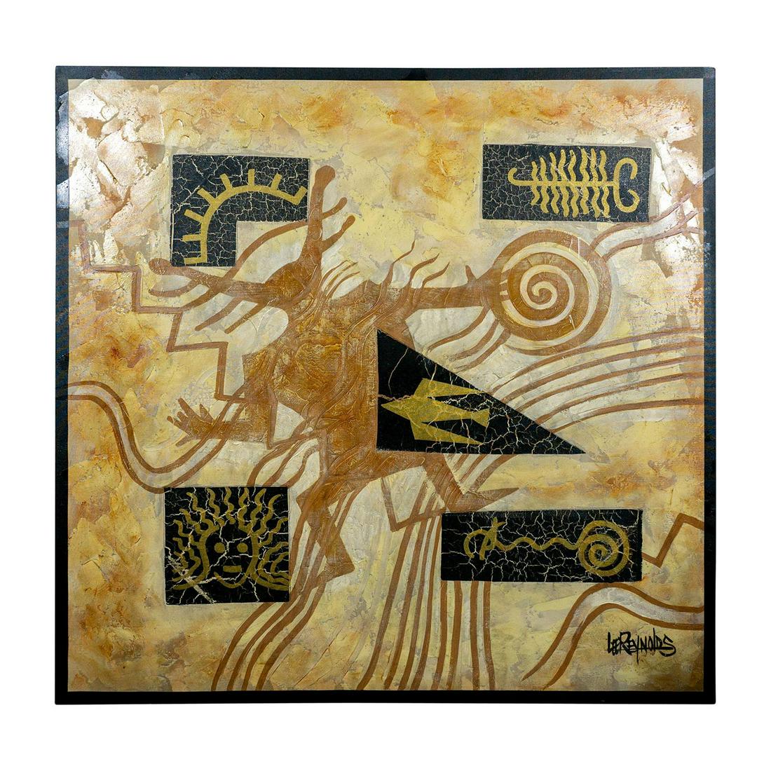 Lee Reynolds (American, 20th c.) Large Abstract Painting (1 of 9)