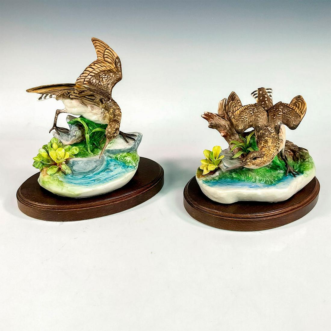 4pc Cybis Figurines with Bases, Solitary Sandpipers (1 of 5)