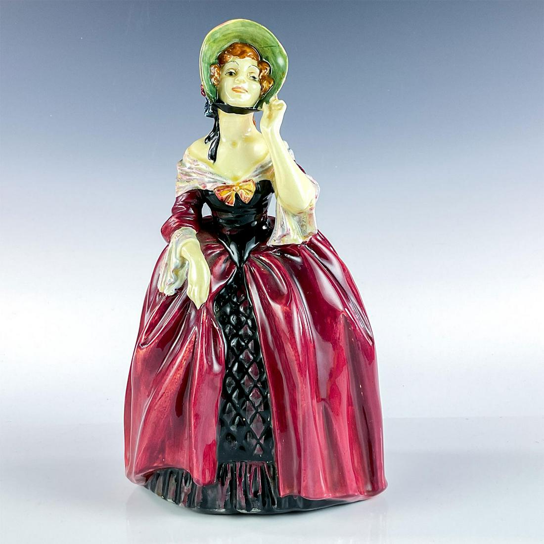 Margery HN1413 - Royal Doulton Figurine: Artist: Leslie Harradine Issued: 1930 - 1949 Dimensions: 11"H Manufacturer: Royal Doulton Country of Origin: England