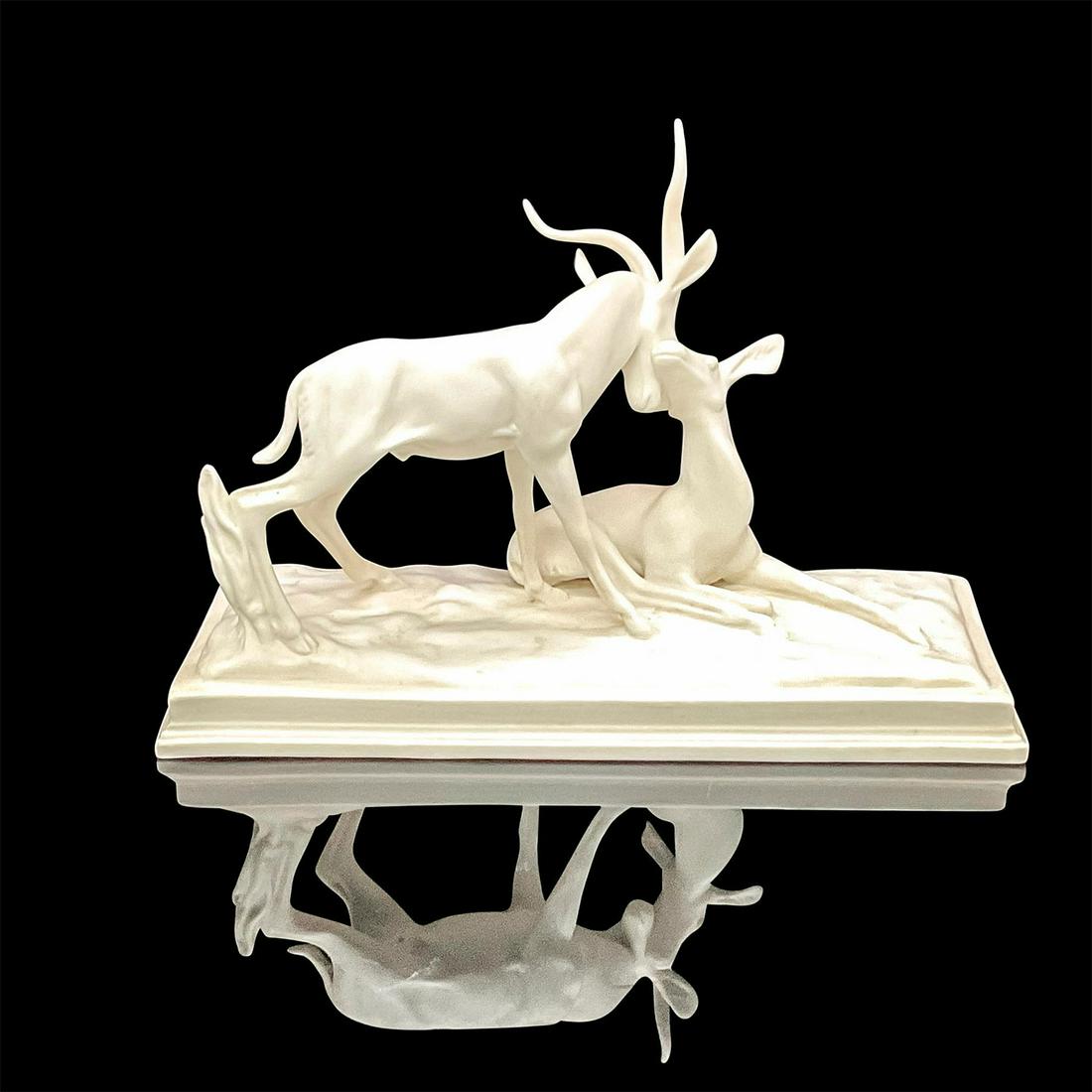 Vintage Portuguese Porcelain Gazelle Figurine (1 of 3)