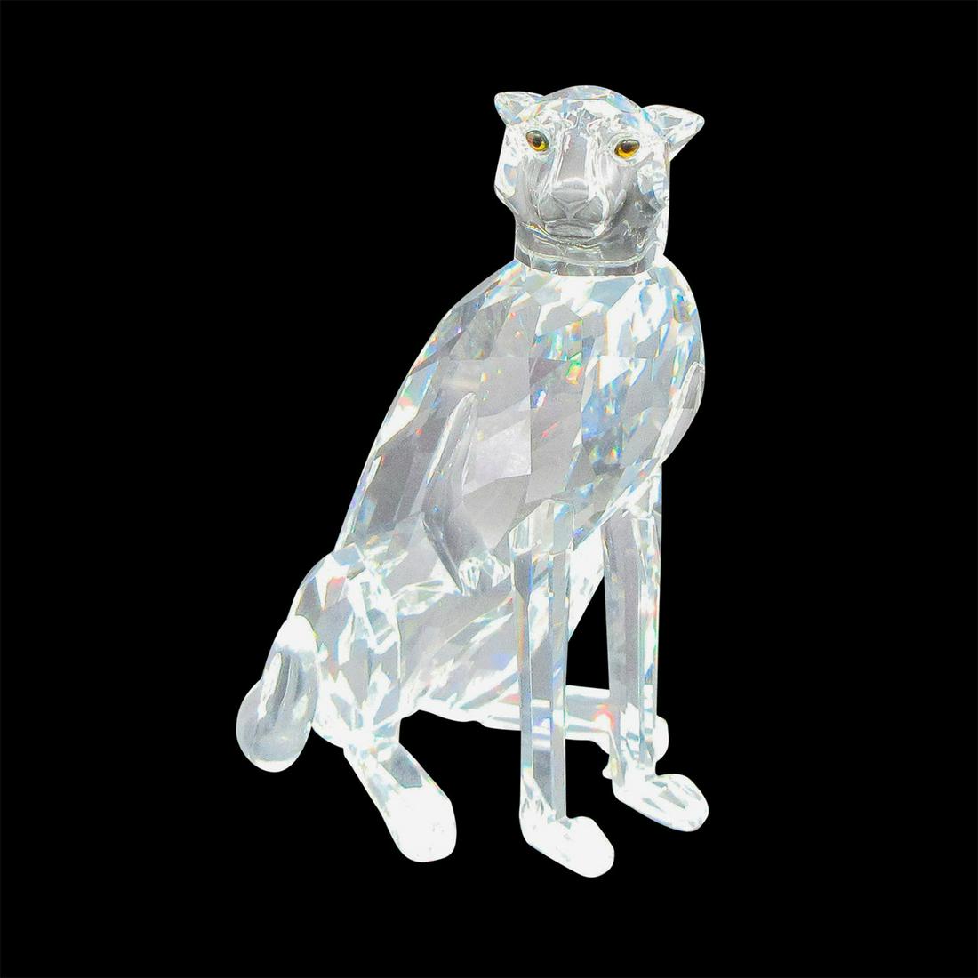 Swarovski Silver Crystal Figurine, Cheetah (1 of 2)