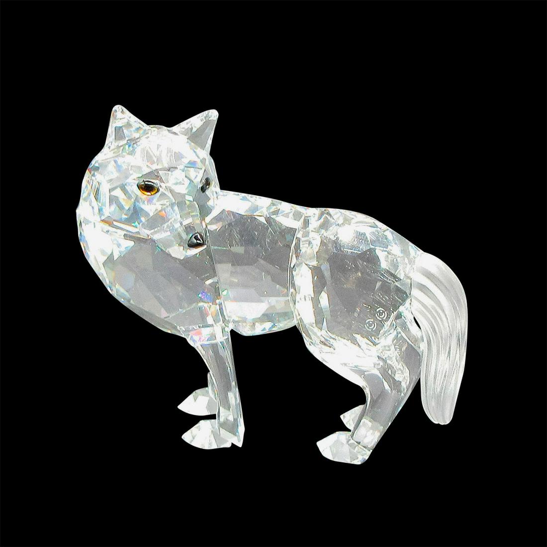 Swarovski Silver Crystal Figurine, Wolf (1 of 2)