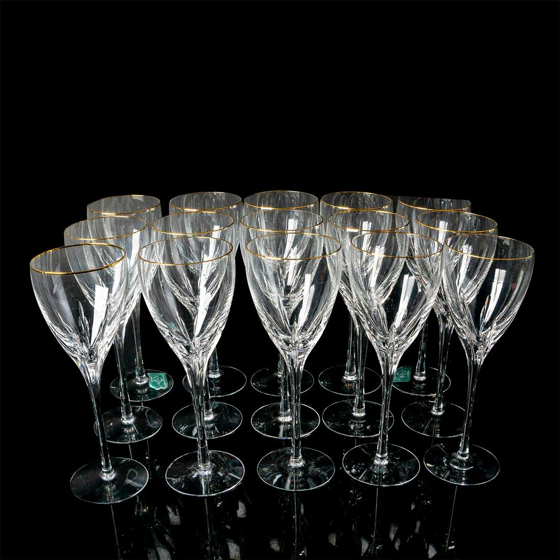 15pc Lenox Crystal Glasses, Firelight Gold Water Goblet (1 of 3)