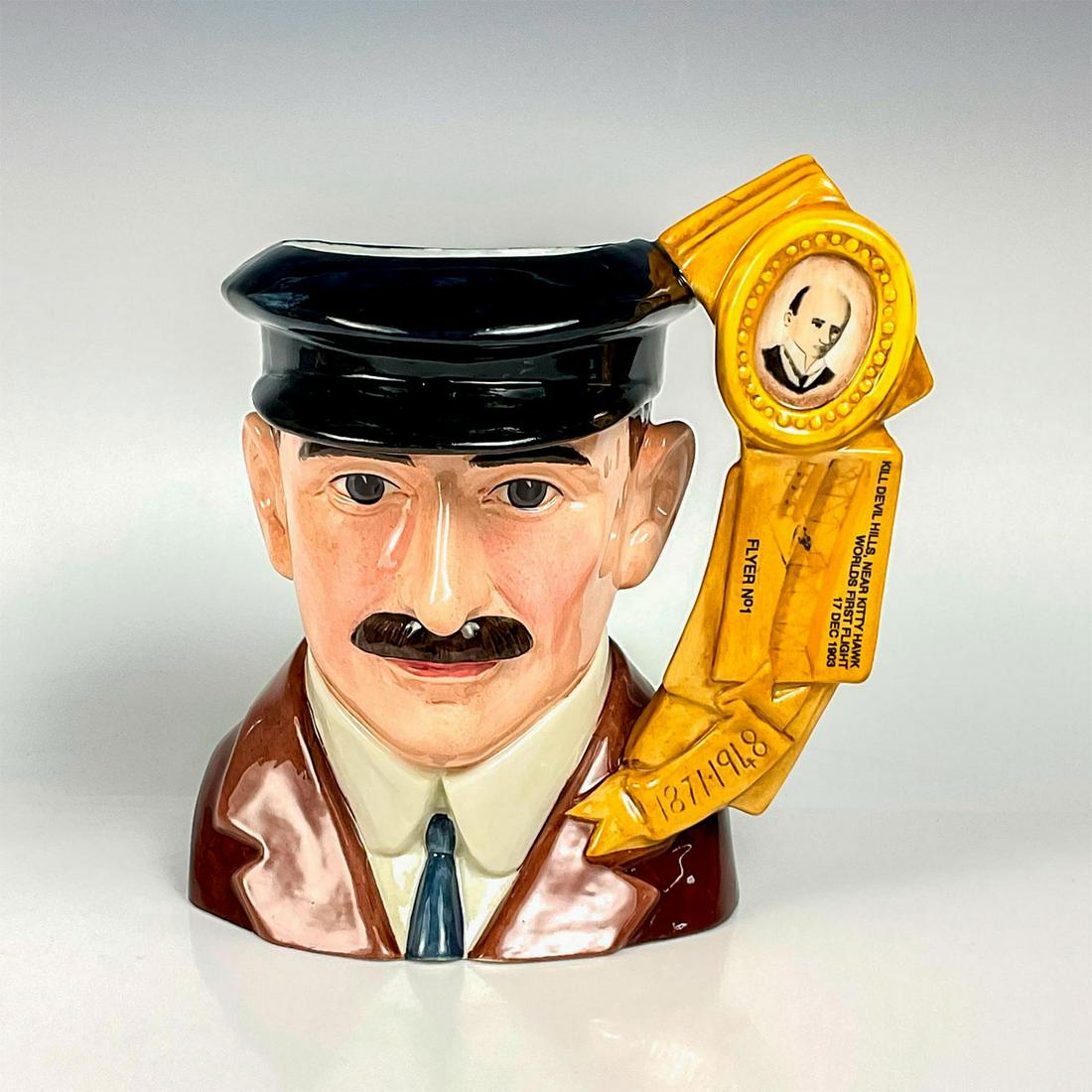 Orville Wright D7178 - Large - Royal Doulton Character Jug (1 of 3)