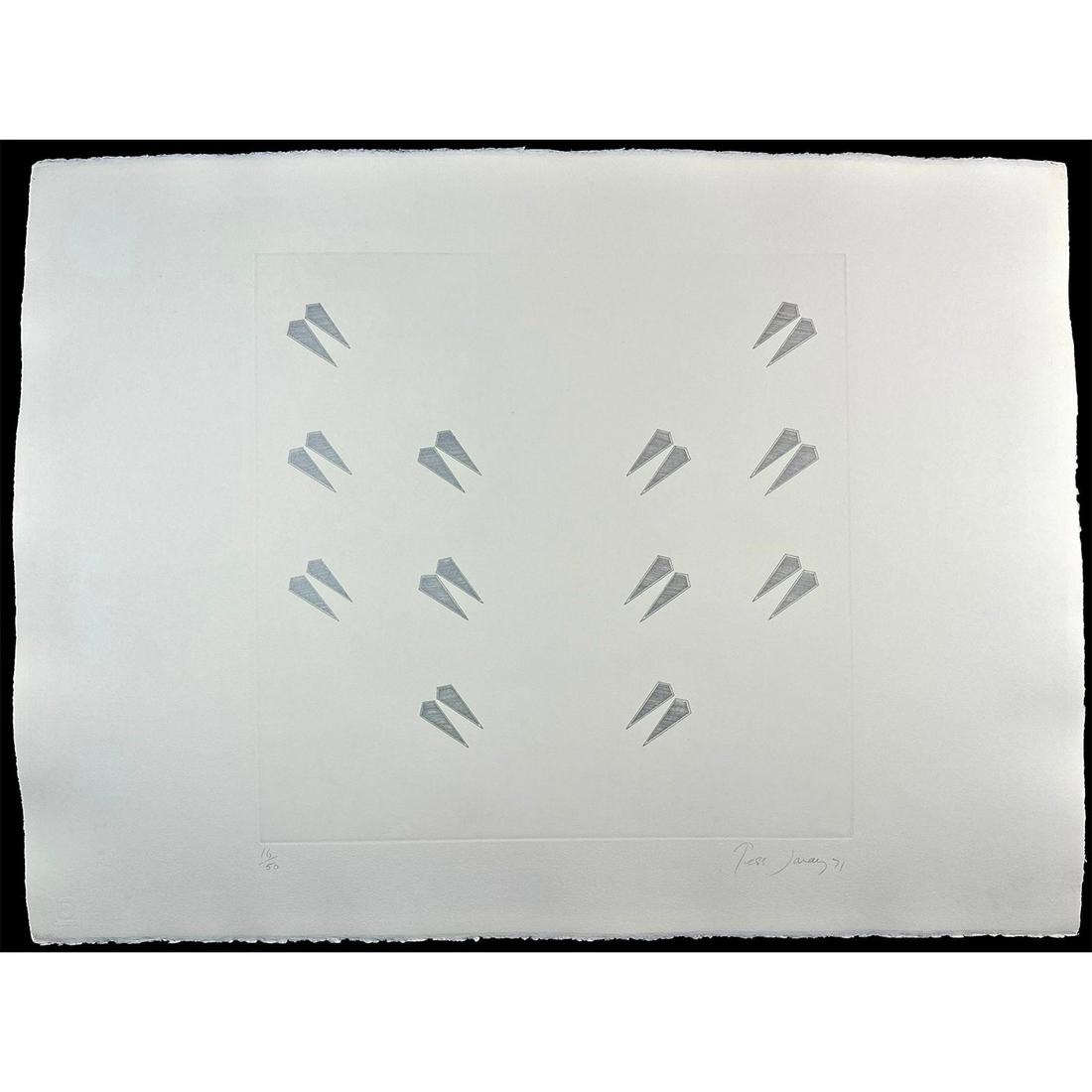 Tess Jaray (British, b.1937) Signed Limited Edition Etching on Paper (1 of 3)