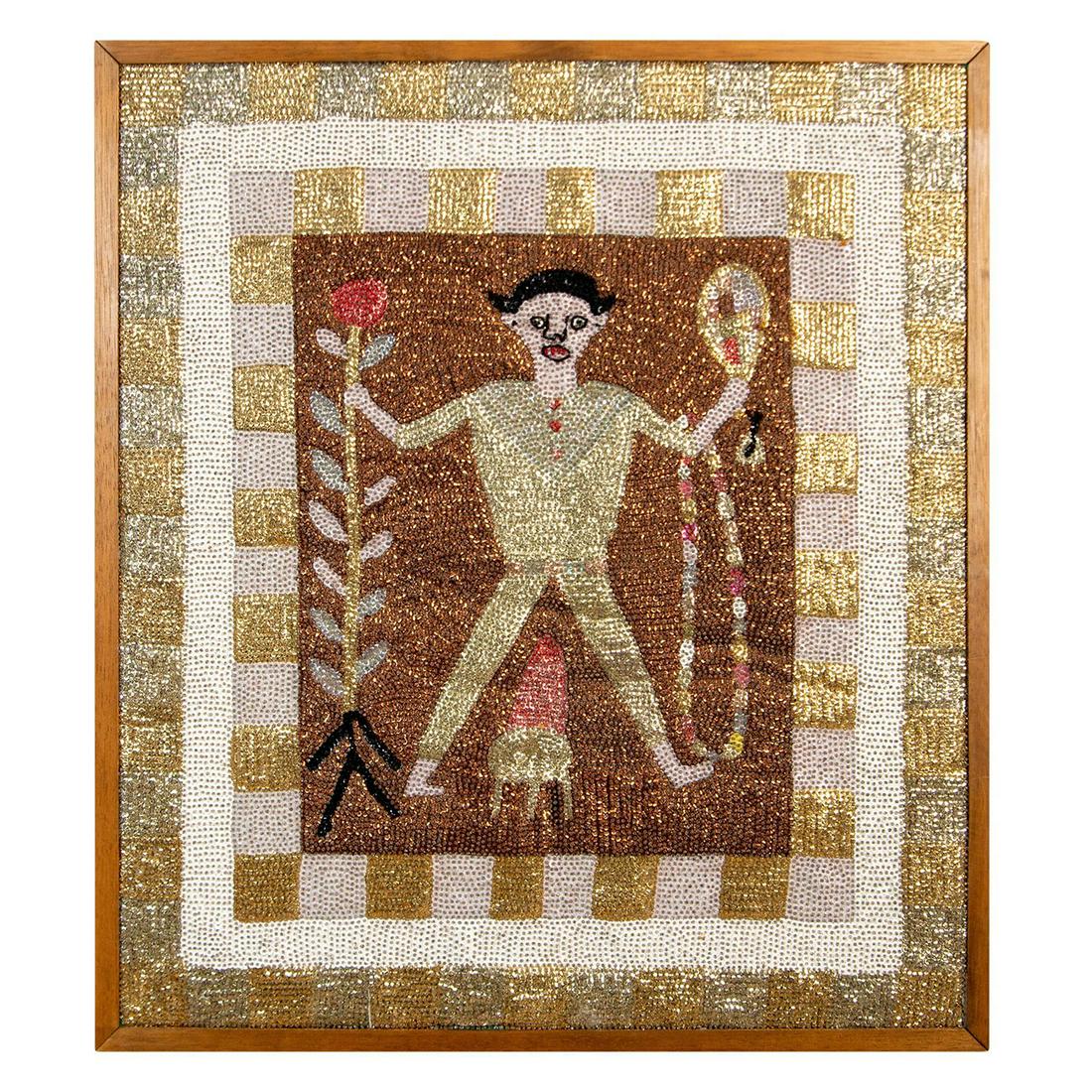 Ti Jean Pied Seche Haitian Art Loa Flag (1 of 7)