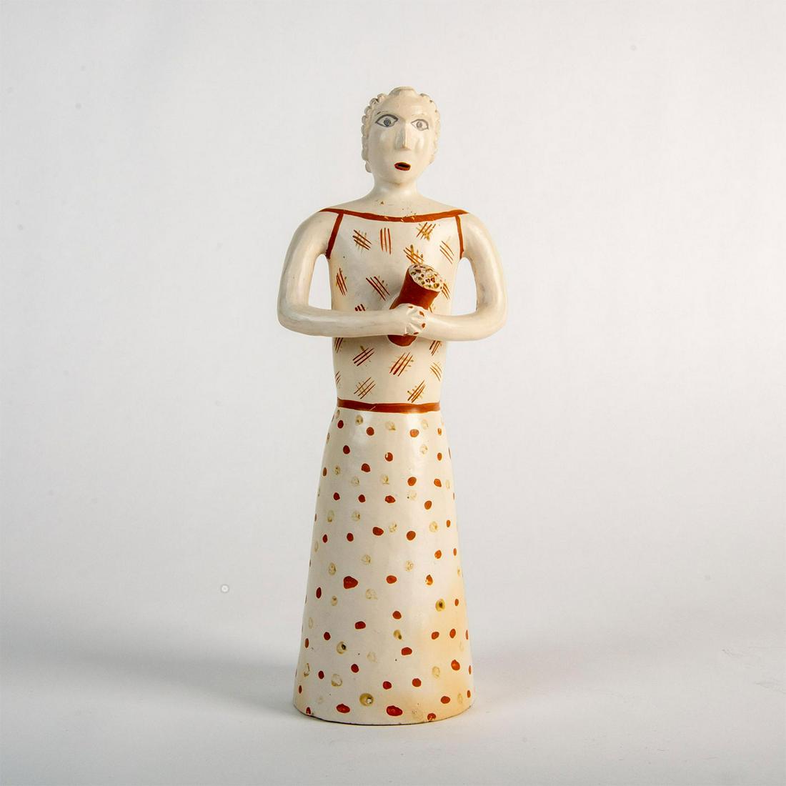 Brazilian Terracotta Sculpture of a Woman (1 of 5)