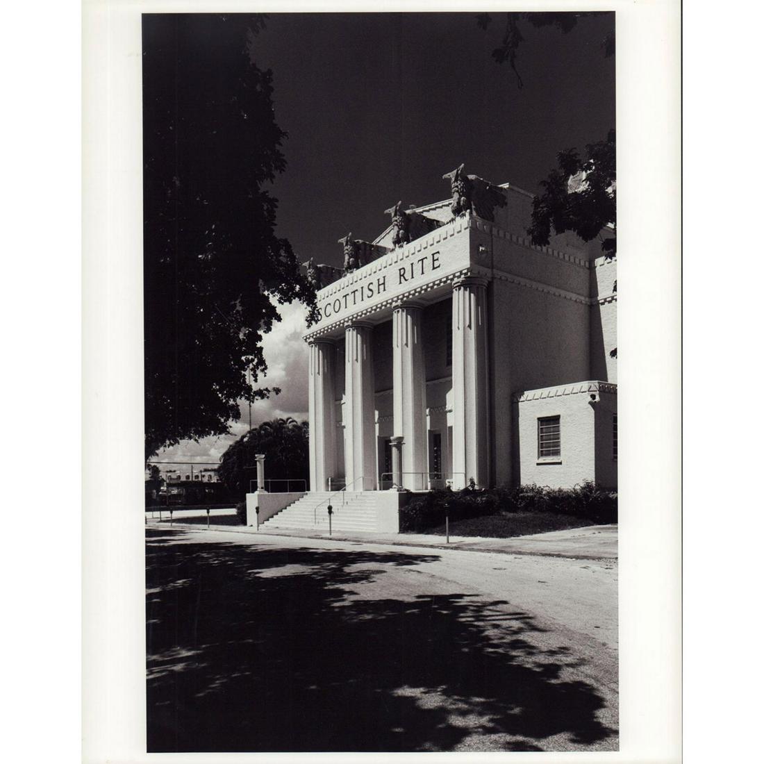 Steven Brooke, Silver Print Photograph, Scottish Rite Temple, Miami, 1982 (1 of 1)