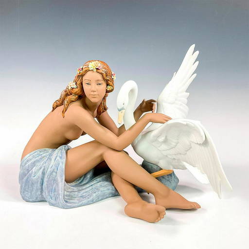 Leda And The Swan 1012444 Lladro Porcelain Figurine