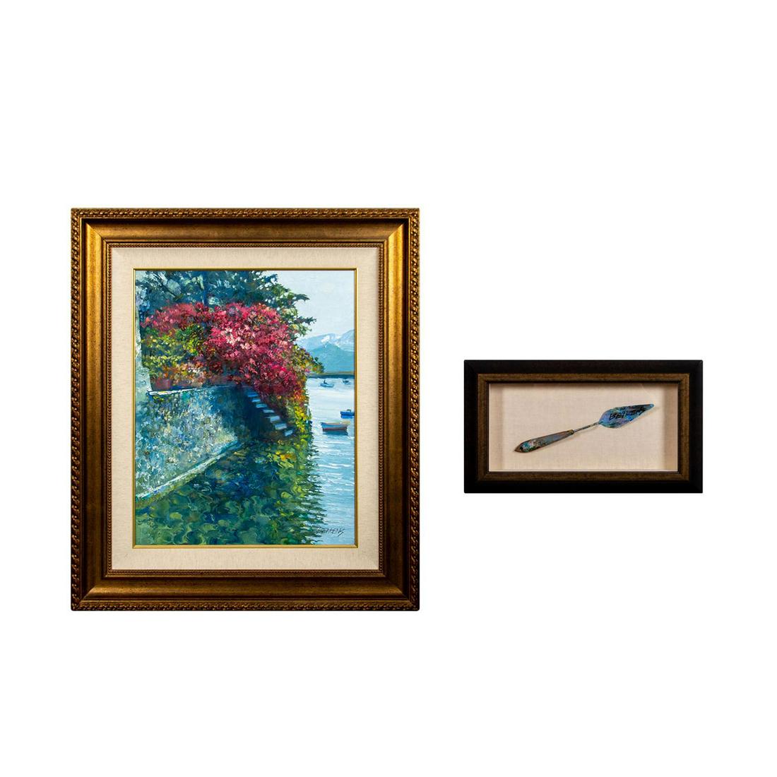 2pc Howard Behrens (American, 1933-2014) Signed, Original Oil (1 of 14)