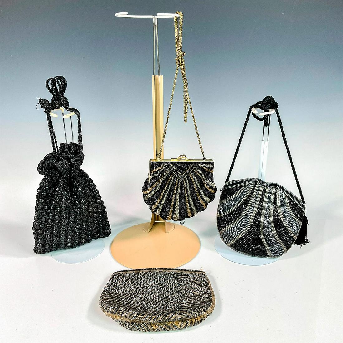 4pc Vintage Black La Regale, Walborg, and Genie Purses (1 of 2)