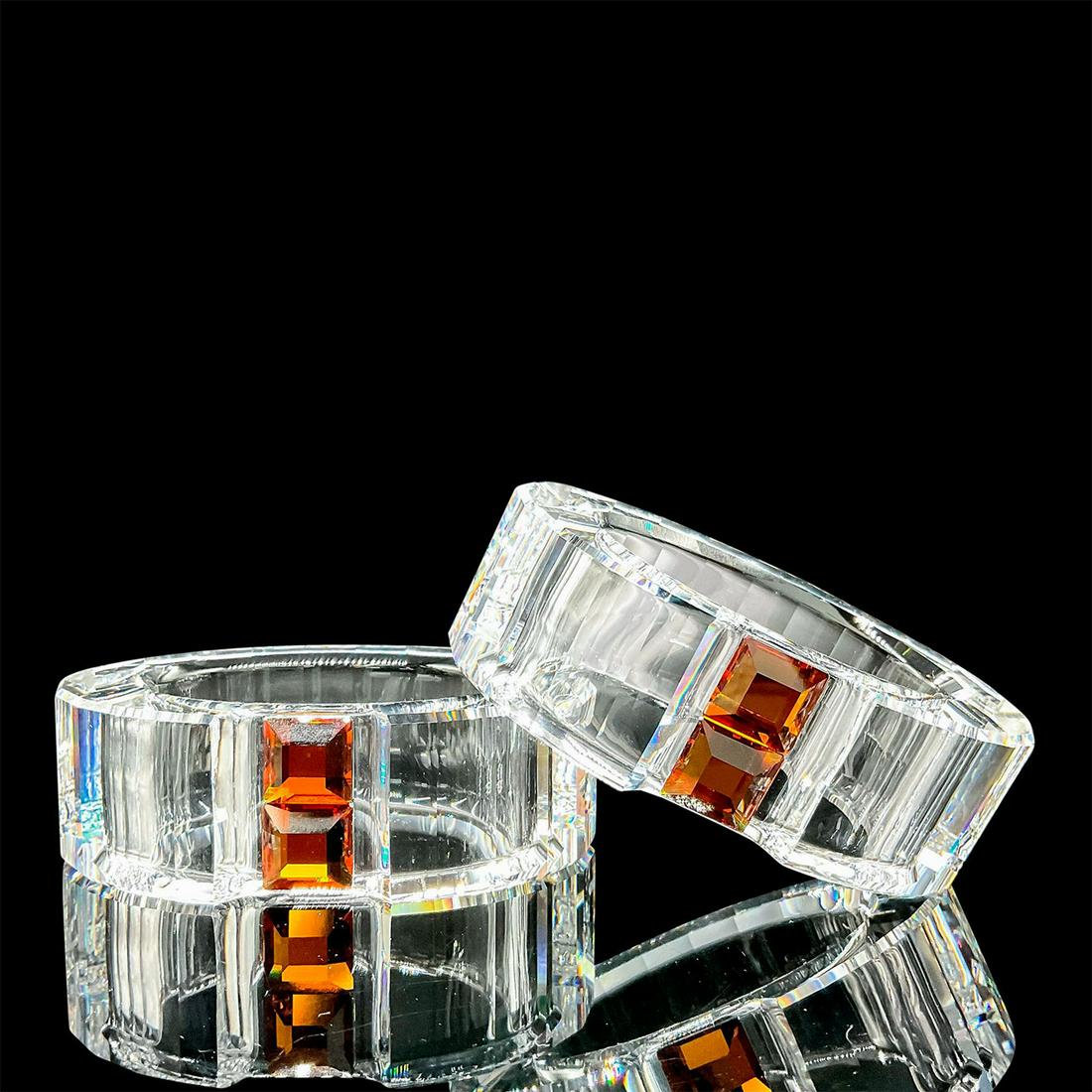 Topaz 276688 Pair - Swarovski Crystal Napkin Rings (1 of 4)