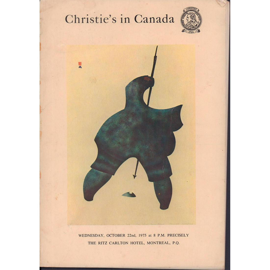 Auction Catalog, Christies in Canada (1 of 3)