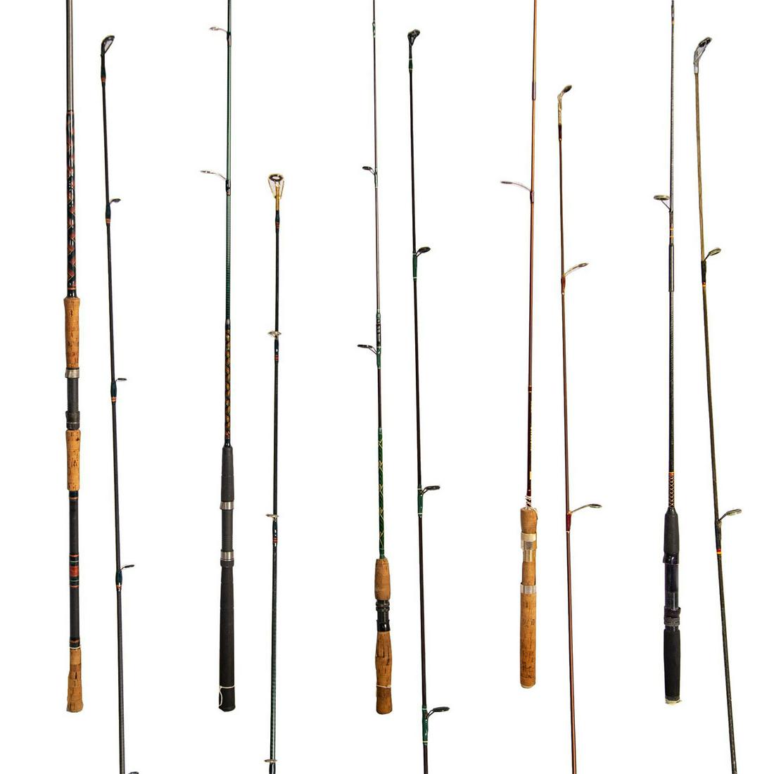 Lot of 5 Graphite Spinning Rods 5.25-9 Ft. (1 of 6)