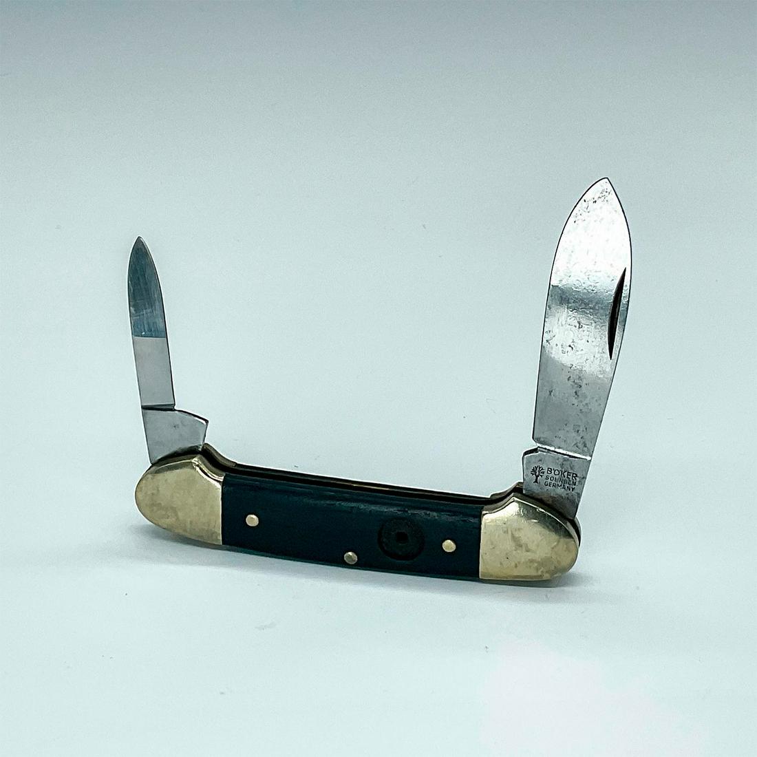 Boker Solinger Canoe Pocket Knife Tree Brand 2 Blades (1 of 4)