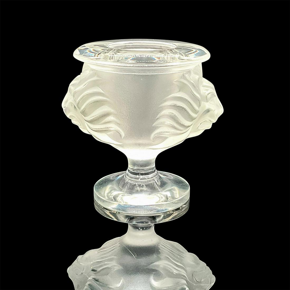 Lalique Crystal Lion Candle Holder (1 of 3)