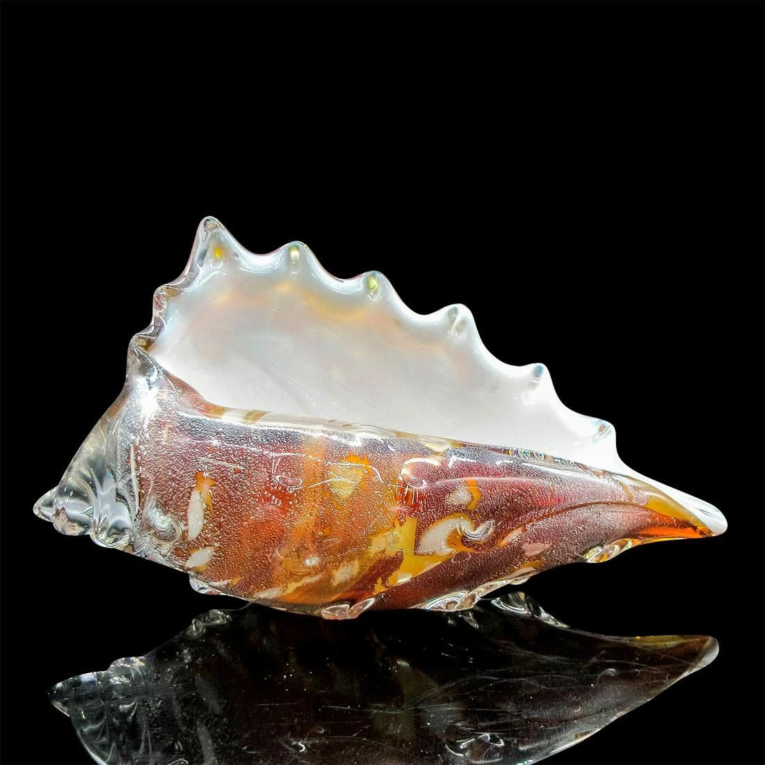 Murano Style Glassware, Conch Shell (1 of 2)