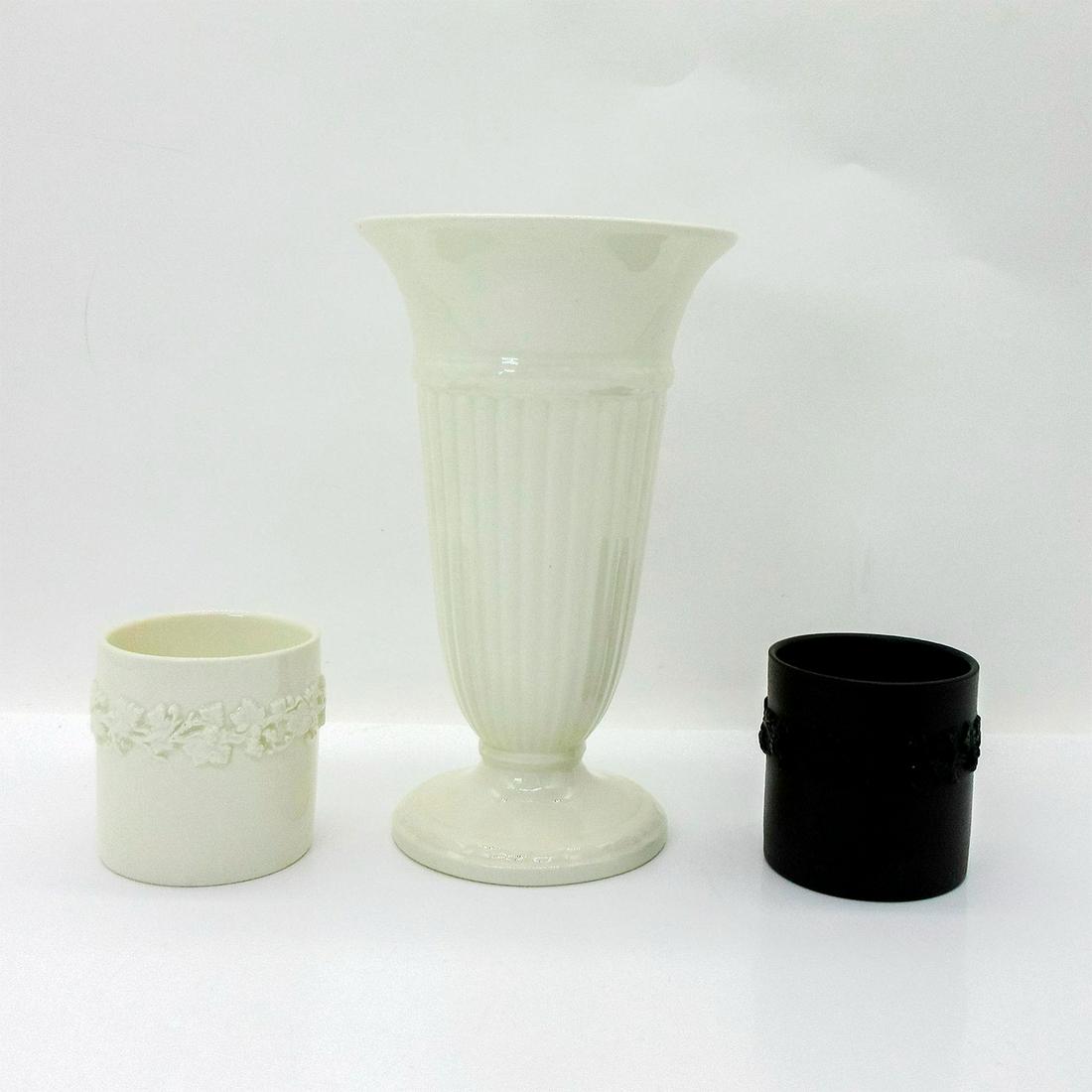 3pc Wedgwood Porcelain Votive Candle Holders and Vase (1 of 2)