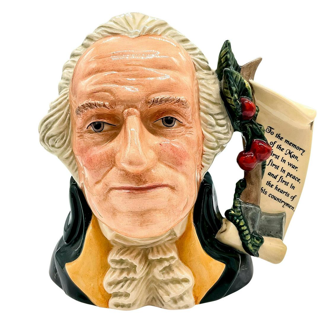 George Washington D6965 (Cherry Handle) - Large - Royal Doulton Character Jug (1 of 3)