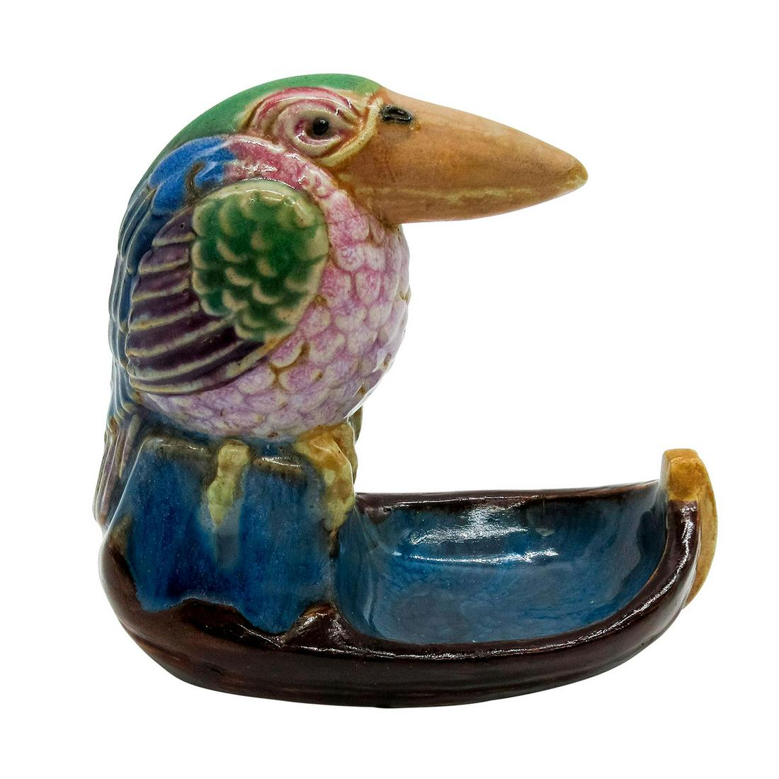 Doulton Lambeth Stoneware Bibelot Tray, Character Bird (1 of 5)