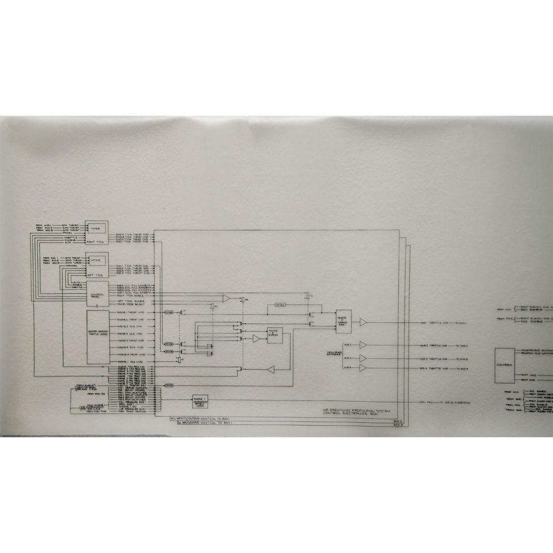 NASA Master Schematics, Space Shuttle Orbiter Air Breathing Eng & Aero Surface Control Electronics (1 of 7)